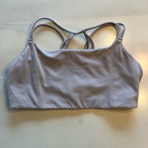 Athleta Breathe In Yoga Sports Bra - Lilac size M